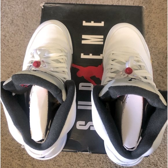 Supreme / Air Jordan 5 retro *Clean* Sz 11.5 men - Picture 10 of 10